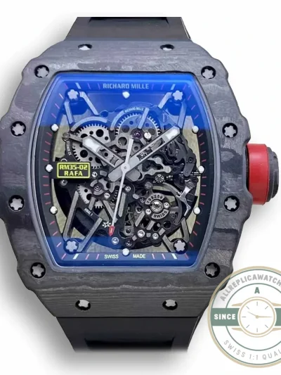 Replica Richard Mille35-02 Ntpt Carbon Fiber Black Strap - Swiss-Made Clone Watch