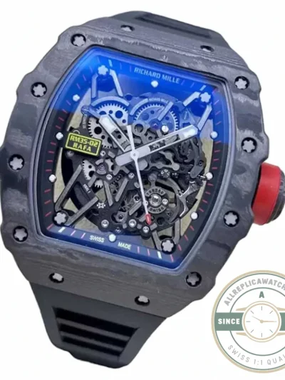 Replica Richard Mille35-02 Ntpt Carbon Fiber Black Strap - Affordable Super Clone Watch
