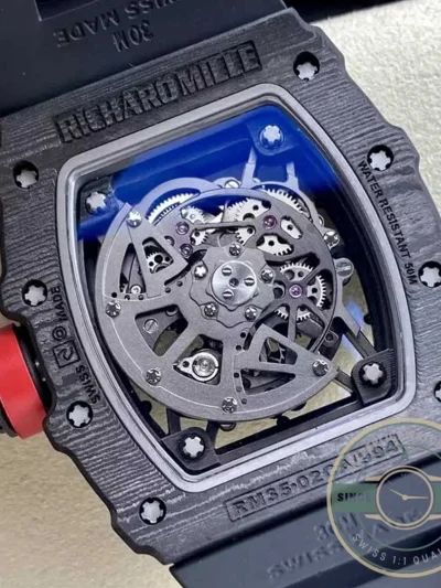 Replica Richard Mille35-02 Ntpt Carbon Fiber Black Strap - High-Grade Replica Watch