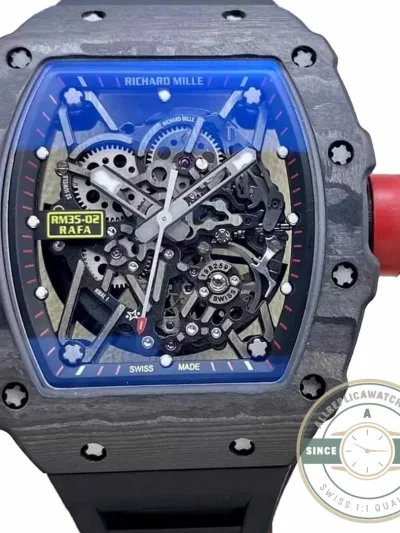 Replica Richard Mille35-02 Ntpt Carbon Fiber Black Strap - Luxury Replica Watch