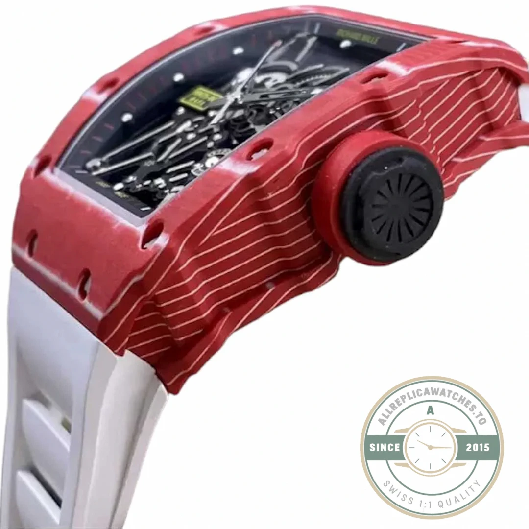 Replica Richard Mille35-02 Ntpt Carbon Fiber White Strap - Best Quality Replica Watch