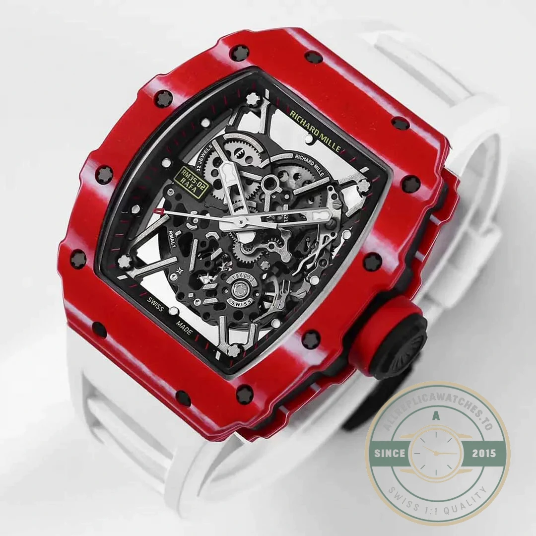 Replica Richard Mille35-02 Red Carbon Fiber - Swiss Movement Replica Watch