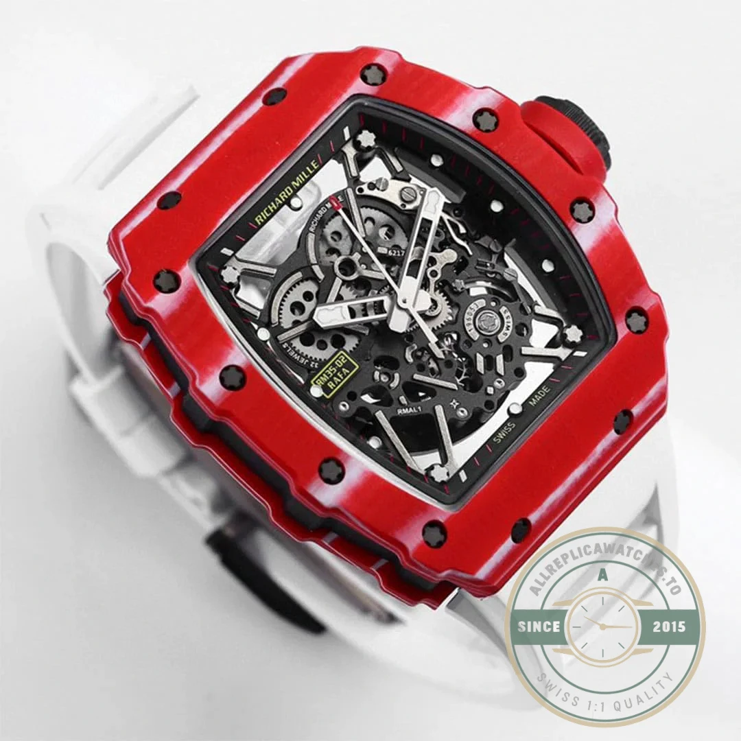 Replica Richard Mille35-02 Red Carbon Fiber - Premium Super Clone Watch