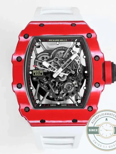 Replica Richard Mille35-02 Red Carbon Fiber - Swiss Movement Replica Watch
