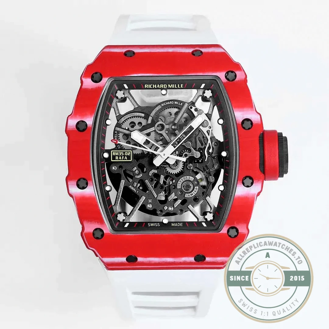 Replica Richard Mille35-02 Red Carbon Fiber - Swiss Movement Replica Watch