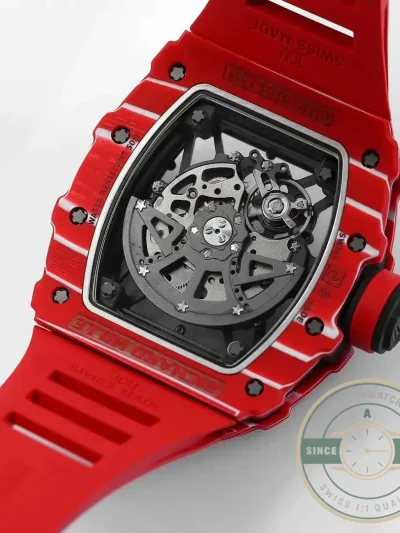 Replica Richard Mille35-02 Red Carbon Fiber Case - Swiss-Made Clone Watch