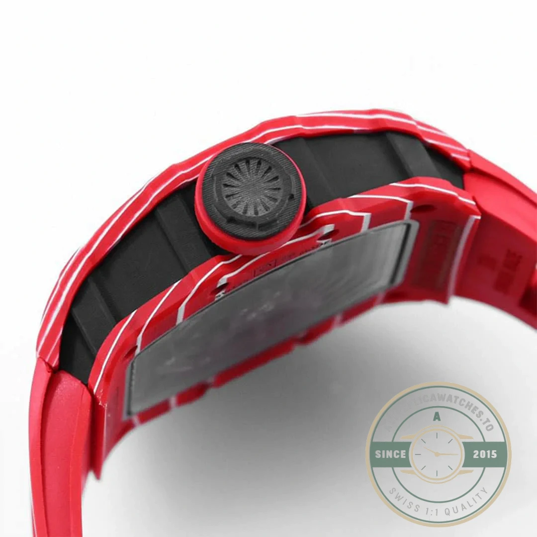 Replica Richard Mille35-02 Red Carbon Fiber Case - Best Quality Replica Watch