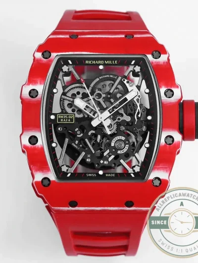 Replica Richard Mille35-02 Red Carbon Fiber Case - Best Quality Replica Watch
