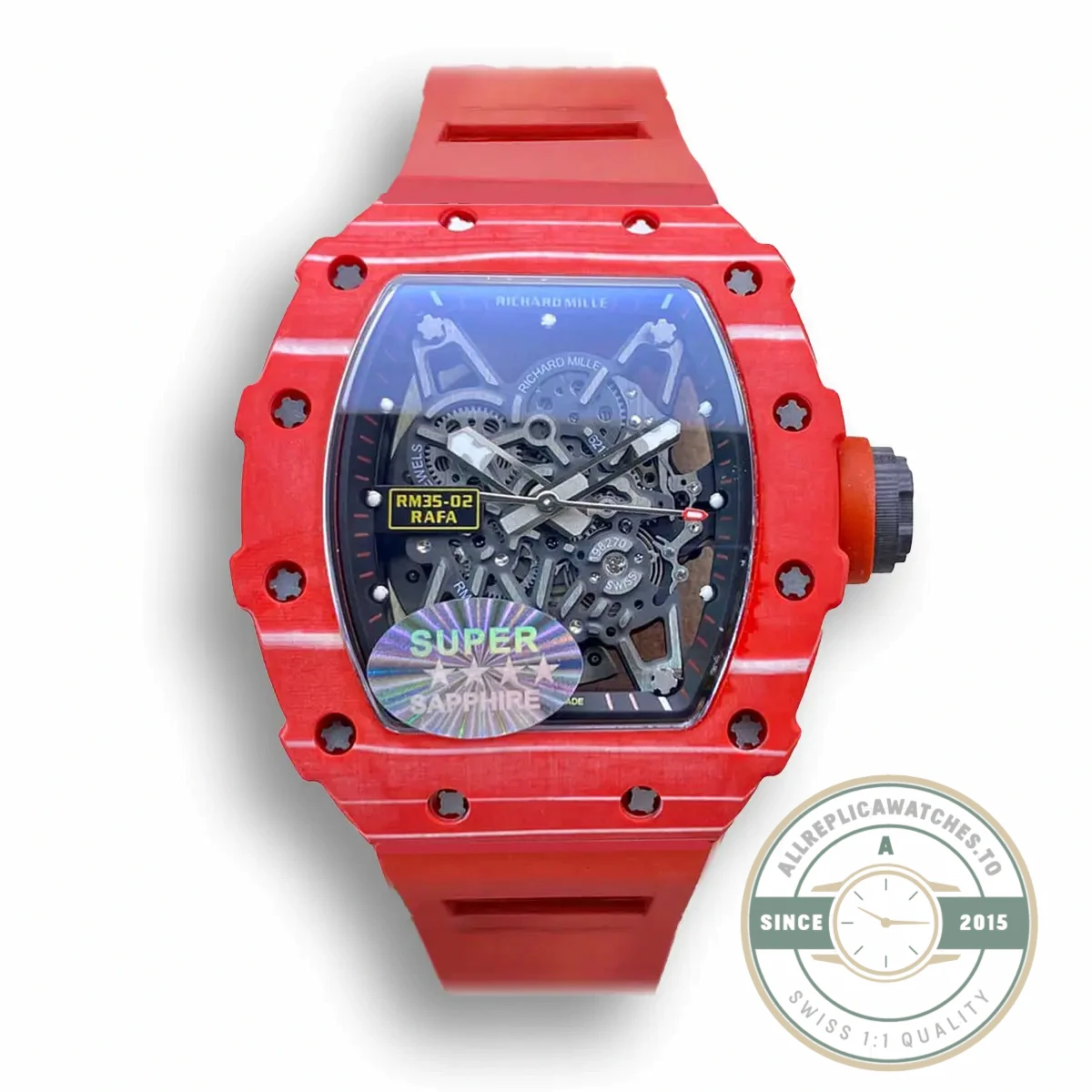 Replica Richard Mille35-02 Richard Mille Factory Red Case - Premium Super Clone Watch