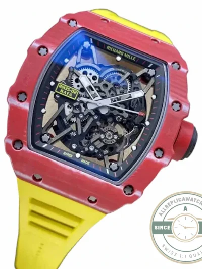 Replica Richard Mille35-02 T+ Factory Red Carbon Fiber Ntpt Case - Luxury Replica Watch