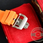 Replica Richard Mille35-02 Transparent Case Orange Strap - Affordable Super Clone Watch