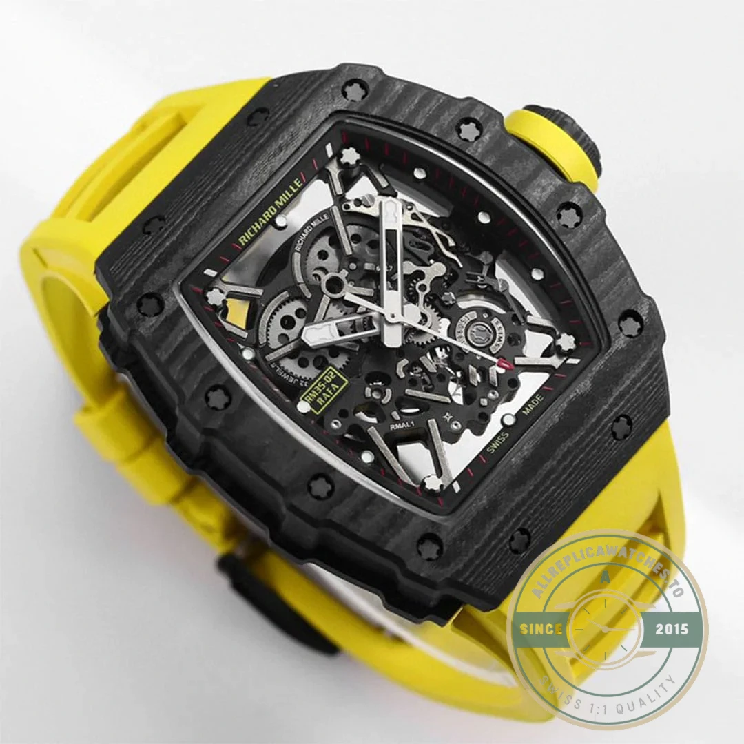 Replica Richard Mille35-02 Yellow Strap - Luxury Replica Watch
