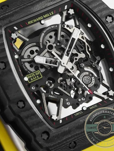 Replica Richard Mille35-02 Yellow Strap - Swiss Movement Replica Watch