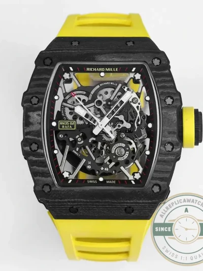 Replica Richard Mille35-02 Yellow Strap - Luxury Replica Watch