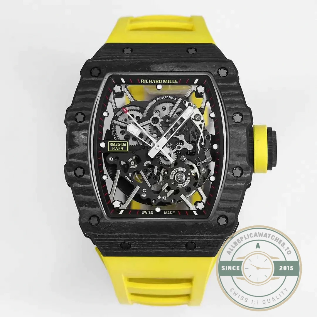 Replica Richard Mille35-02 Yellow Strap - Luxury Replica Watch