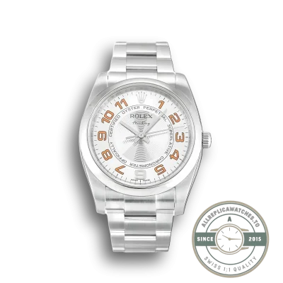 Replica Rolex Air-King 34mm Dial Silver 114200 - Swiss Movement Replica Watch