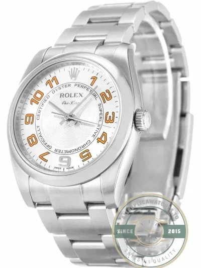 Replica Rolex Air-King 34mm Dial Silver 114200 - Luxury Replica Watch