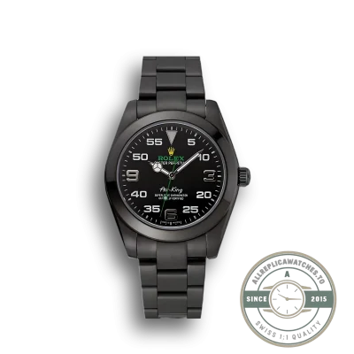 Replica Rolex Air-King 38mm Dial Black 1454019 - Top-Tier Swiss Replica Watch