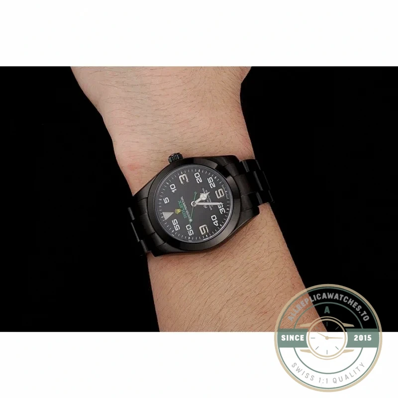 Replica Rolex Air-King 38mm Dial Black 1454019 - Affordable Super Clone Watch