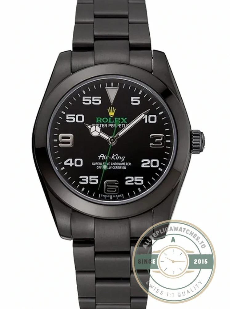 Replica Rolex Air-King 38mm Dial Black 1454019 - Affordable Super Clone Watch