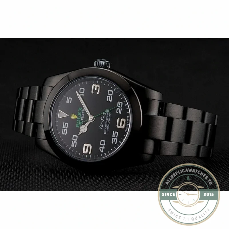 Replica Rolex Air-King 38mm Dial Black 1454019 - Best Quality Replica Watch