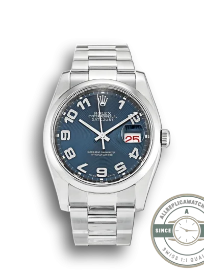 Replica Rolex Datejust 116200 36mm Concentric Blue Dial - Premium Super Clone Watch