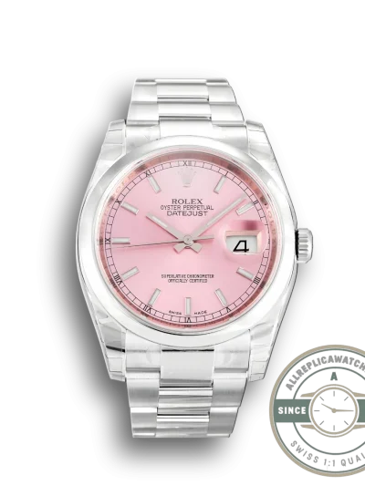 Replica Rolex Datejust 116200 36mm Pink Dial - Premium Super Clone Watch