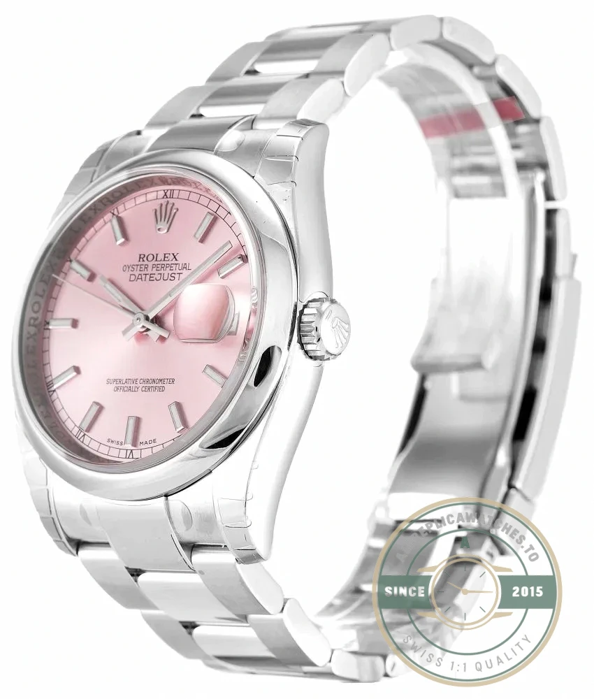 Replica Rolex Datejust 116200 36mm Pink Dial - Budget Luxury Replica Watch