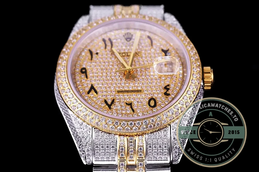 Replica Rolex Datejust 126300 41mm Arabic Diamond Dial - Affordable Super Clone Watch