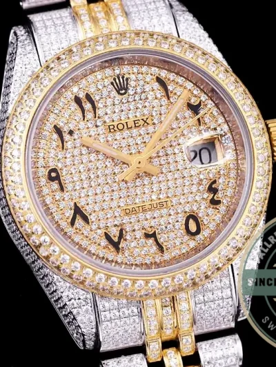 Replica Rolex Datejust 126300 41mm Arabic Diamond Dial - High-Grade Replica Watch