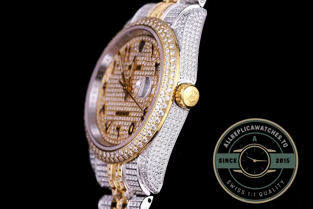 Replica Rolex Datejust 126300 41mm Arabic Diamond Dial - Budget Luxury Replica Watch