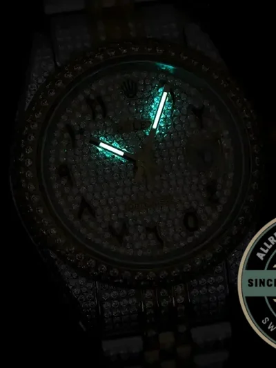 Replica Rolex Datejust 126300 41mm Arabic Diamond Dial - Swiss Movement Replica Watch