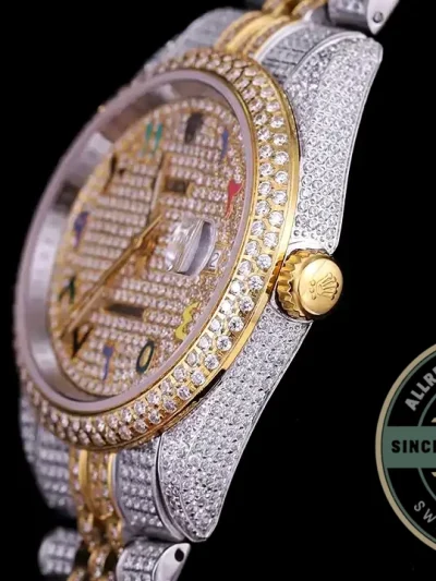 Replica Rolex Datejust 126300 41mm Diamond Dial Arabic Numerals - Luxury Replica Watch