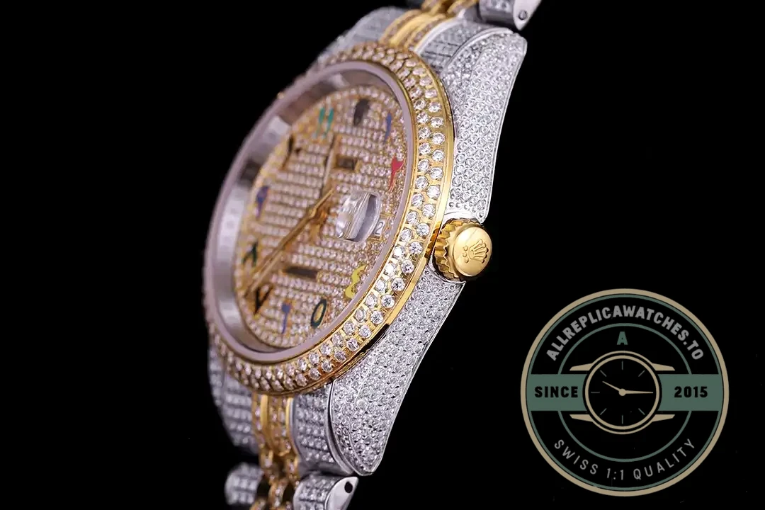 Replica Rolex Datejust 126300 41mm Diamond Dial Arabic Numerals - Luxury Replica Watch