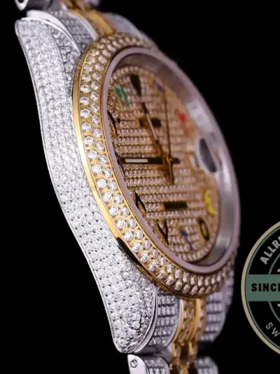 Replica Rolex Datejust 126300 41mm Diamond Dial Arabic Numerals - 1:1 Swiss Replica Watch