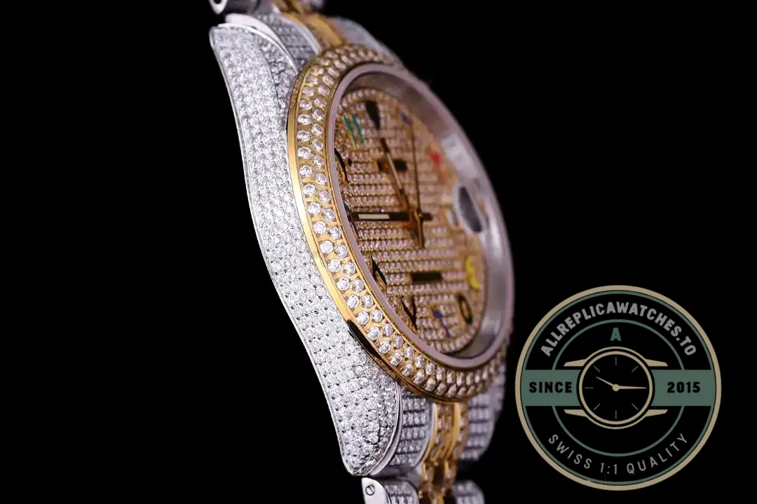 Replica Rolex Datejust 126300 41mm Diamond Dial Arabic Numerals - 1:1 Swiss Replica Watch