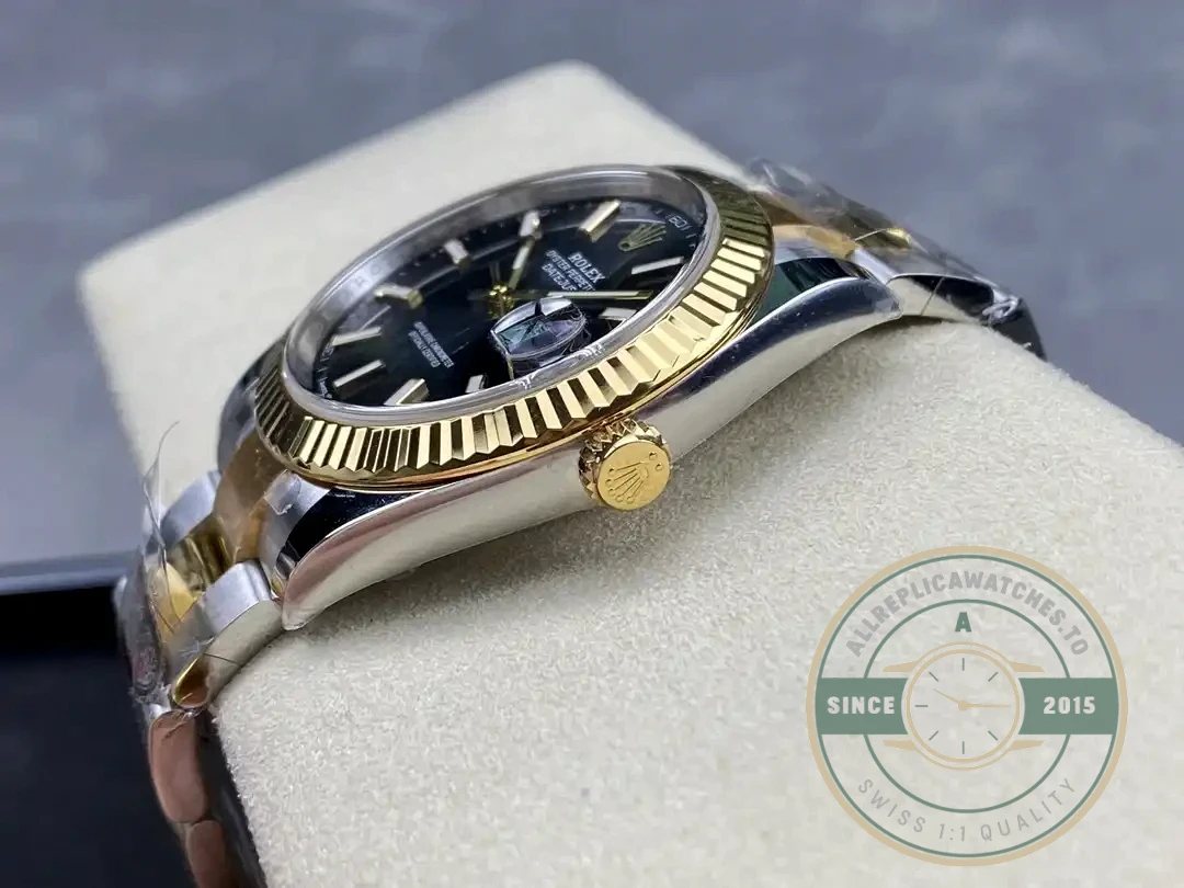 Replica Rolex Datejust m126333 41mm Bright Black Dial Oyster - Swiss-Made Clone Watch