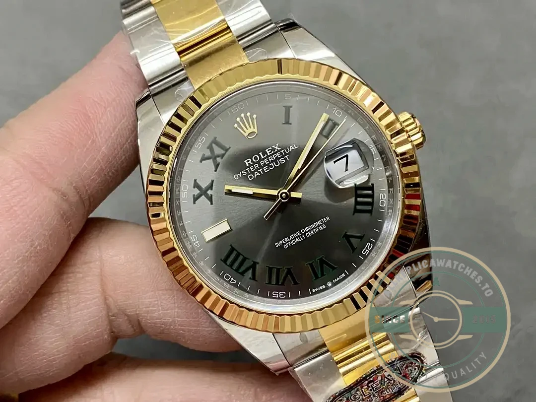 Replica Rolex Datejust m126333 41mm Slate Set Dial Oyster - Luxury Replica Watch