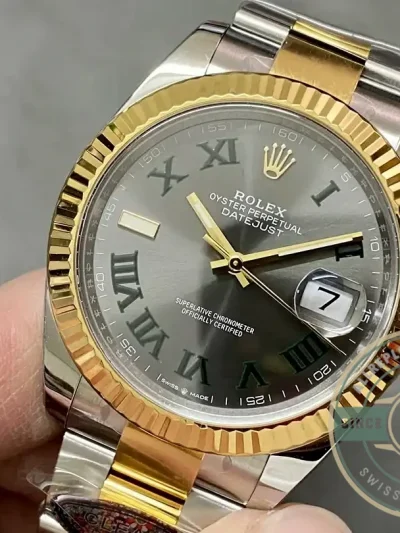 Replica Rolex Datejust m126333 41mm Slate Set Dial Oyster - Factory Super Clone Watch