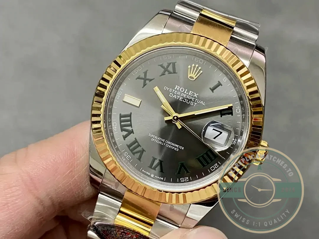 Replica Rolex Datejust m126333 41mm Slate Set Dial Oyster - Factory Super Clone Watch