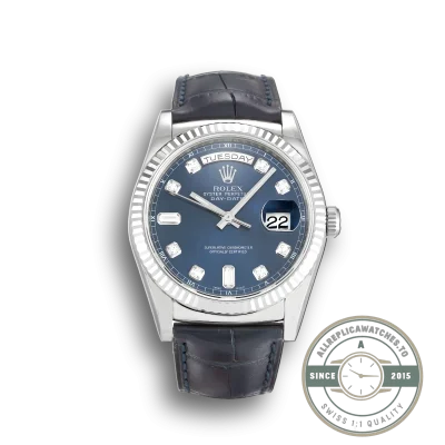 Replica Rolex Day-Date 118139 36mm Blue Dial - Factory Super Clone Watch