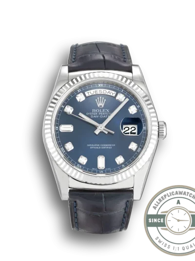 Replica Rolex Day-Date 118139 36mm Blue Dial - Factory Super Clone Watch