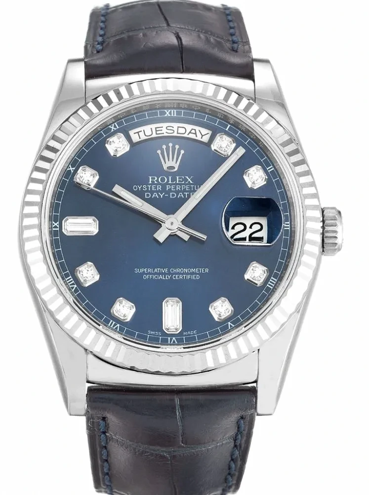 Replica Rolex Day-Date 118139 36mm Blue Dial - Luxury Replica Watch