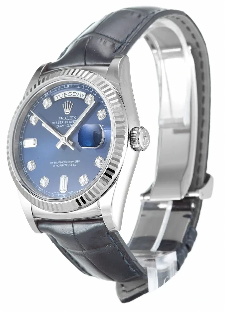 Replica Rolex Day-Date 118139 36mm Blue Dial - Affordable Luxury Replica Timepiece