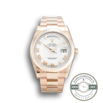 Replica Rolex Day-Date 118235F 36mm White Dial - Affordable Luxury Replica Timepiece