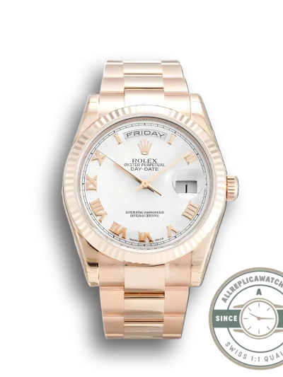 Replica Rolex Day-Date 118235F 36mm White Dial - Affordable Luxury Replica Timepiece
