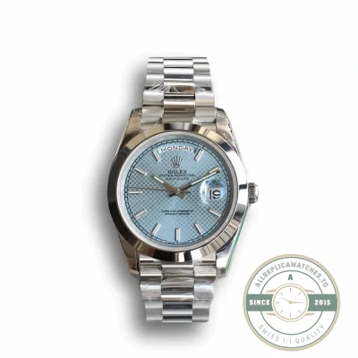 Replica Rolex Day-Date 126331 Ice Blue Motif Dial - Swiss-Made Clone Watch