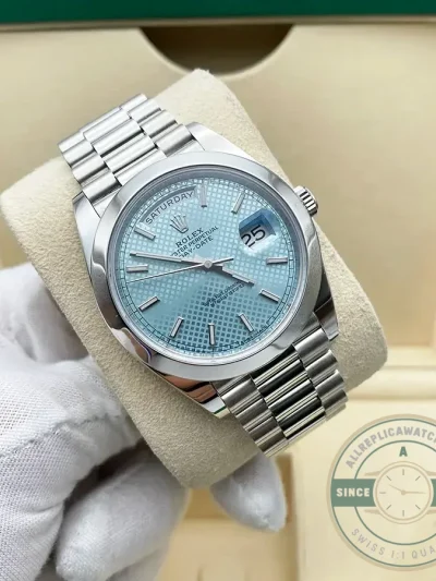 Replica Rolex Day-Date 126331 Ice Blue Motif Dial - High-Grade Replica Watch