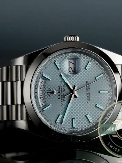 Replica Rolex Day-Date 126331 Ice Blue Motif Dial - Swiss-Made Clone Watch
