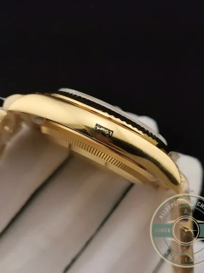 Replica Rolex Day-Date 128238 36mm Chocolate Dial Yellow Gold - Best Quality Replica Watch